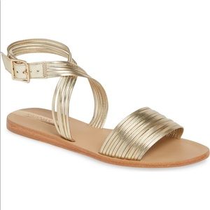 BNIB Copacabana Gold Ankle-Wrap Sandal by Kaanas 8